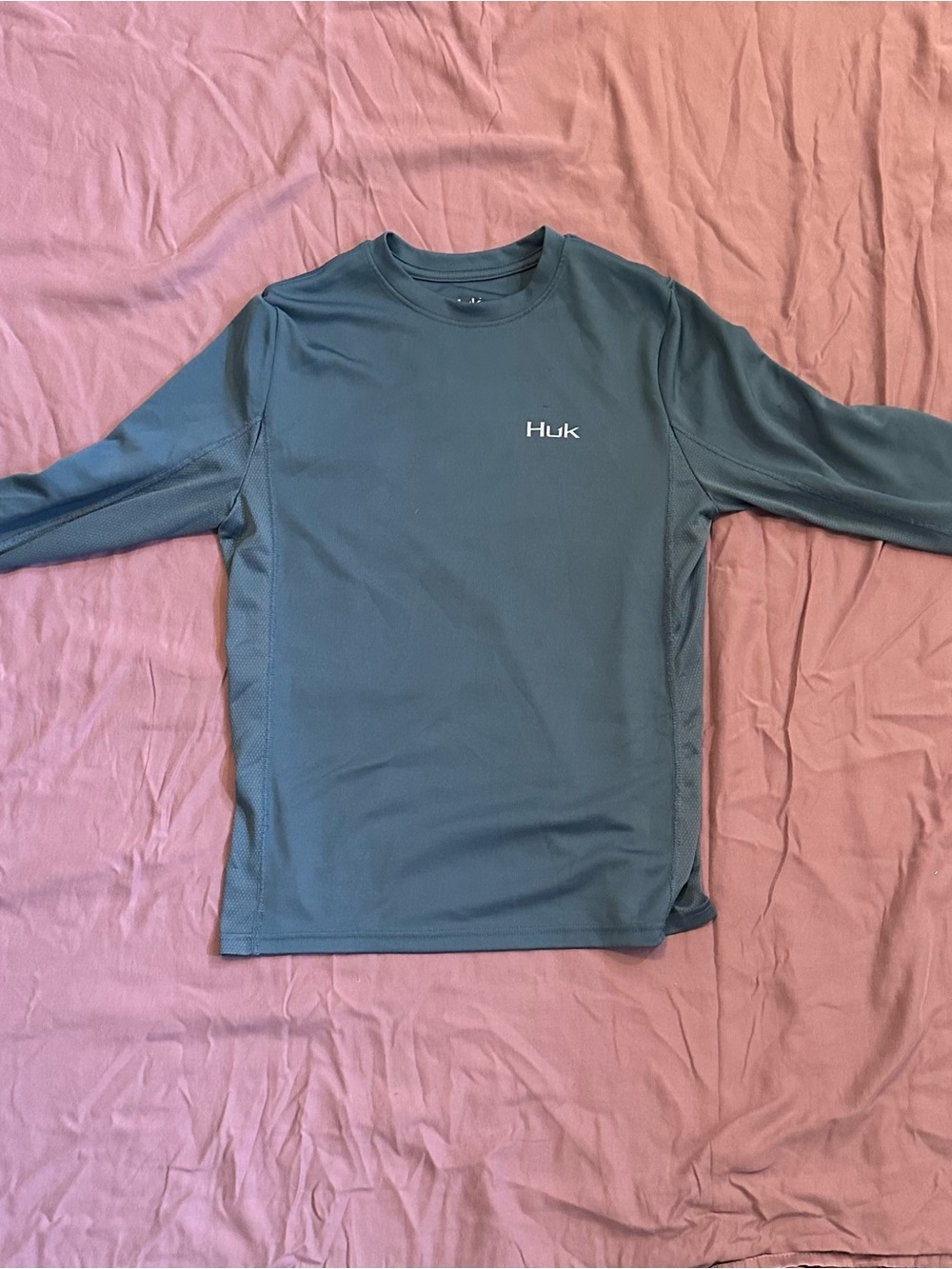Huk Long Sleeve Performance Top - Teal